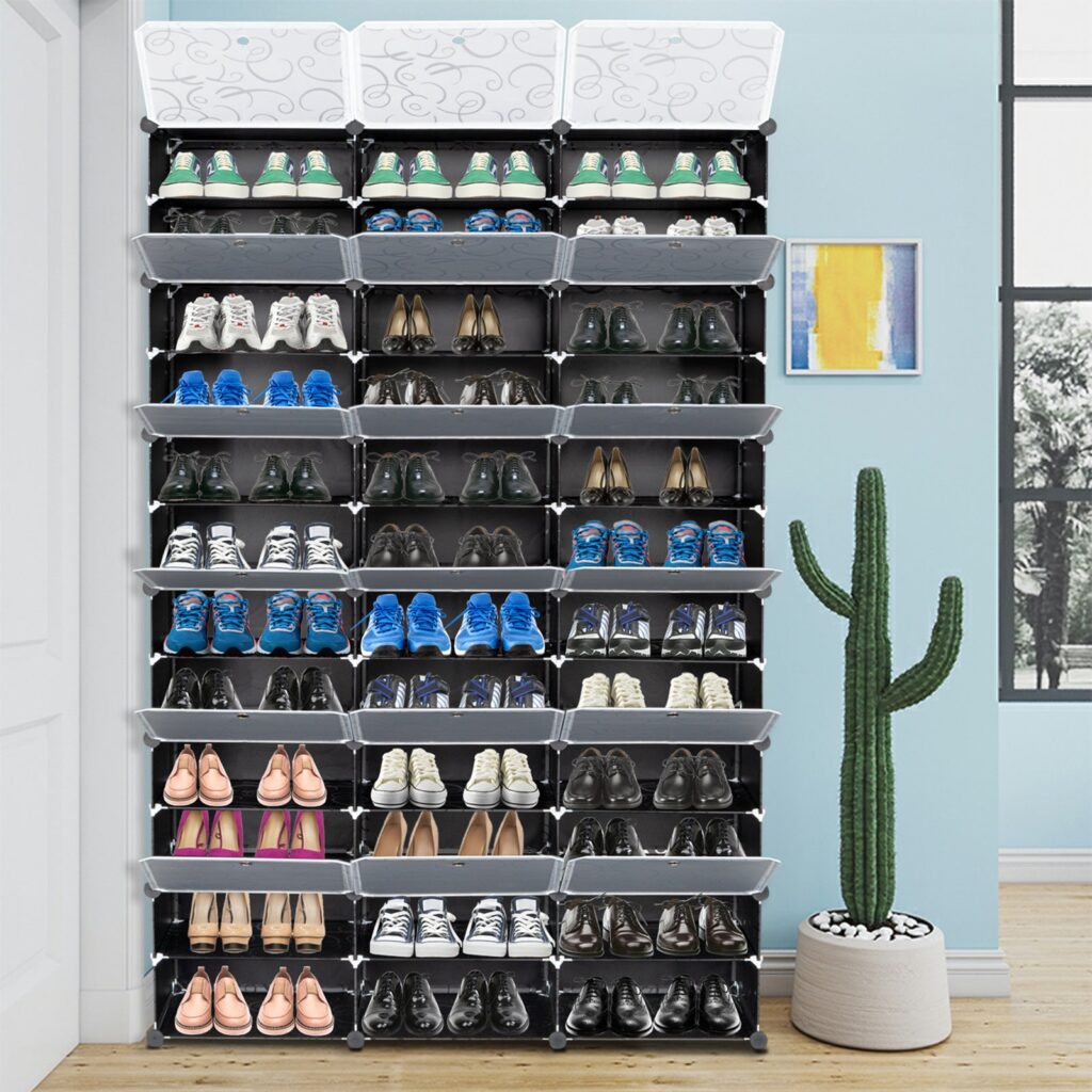 How to choose an ideal shoe cabinet: the perfect solution of a 72-layer removable shoe rack